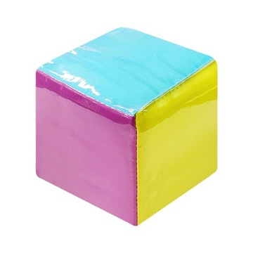Куб для ранньої освіти, великий плюшевий куб діаметром 3,9 дюйма з кишенею