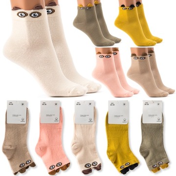 Хлопковые носки для девочек пастельные удобные качественные