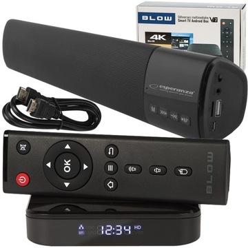 ANDROID BOX BT SMART TV 4K ULTRAHD WIFI + ЗВУКОВАЯ ПАНЕЛЬ