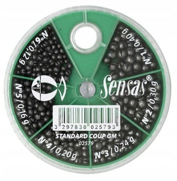 Дробеструйная дробь Sensas STANDARD COUP GM (N°1-6) 6 размеров 02579