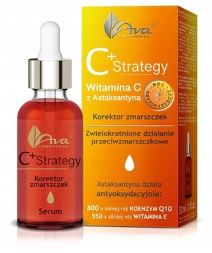 Ava C + Strategy корректор морщин Сыворотка Витамин С астаксантин 30 мл