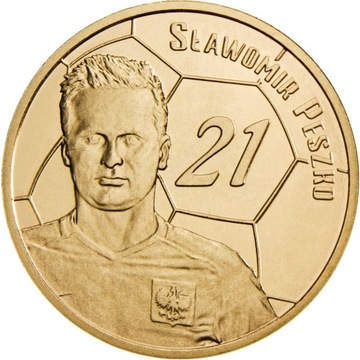 Польская наша команда 2018 монета Славомир Пешко