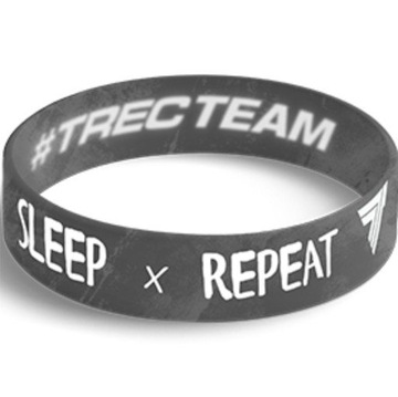 TREC СИЛИКОНОВЫЙ БРАСЛЕТ EAT SLEEP TRAIN GR-WH 082