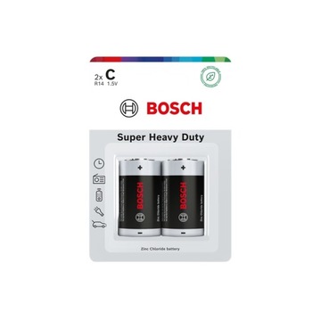 Батареи C 1.5 V Super Heavy Duty 2 шт блистер Bosch R14