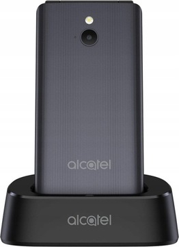 ALCATEL 3082 4G серый флип мобильный телефон + зарядная станция