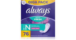 Always Daily Fresh Normal парфюмированные гигиенические прокладки 76шт