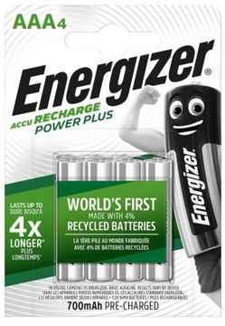4X акумулятор ENERGIZER R3 / AAA NI-MH 700mAh HR03