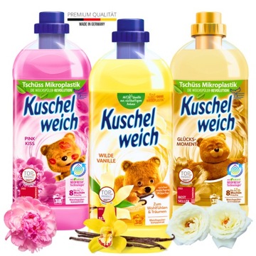 Немецкие жидкости для полоскания Kuschelweich-набор 3x1L до 114 полосканий !