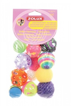Zolux-набір кульок-іграшок для кішок 12 шт.