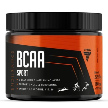 TREC Endurance BCAA SPORT 180 CAPS таурин м'язи