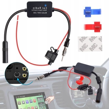 AM FM радіо 12V 25dB 80-108MHz підсилювач сигналу антени