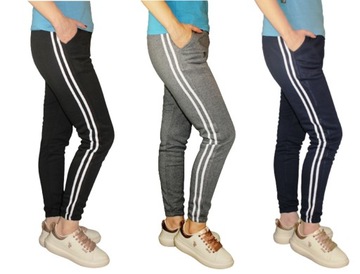 ЖЕНСКИЕ СПОРТИВНЫЕ БРЮКИ 2 ПОЛОСАТЫЕ СМЕШАННЫЕ ЦВЕТА 2XL / 3XL