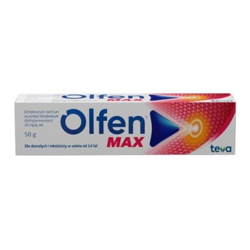 Олфен макс 20 мг / г, гель, 50 г біль диклофенак