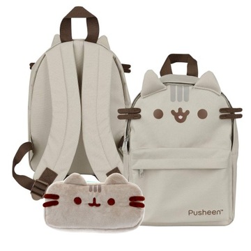 PUSHEEN рюкзак 39x26x11cm + пенал плюшевий набір