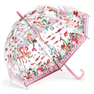 Парасолька від дощу прозорий parason для дітей DJECO Русалка