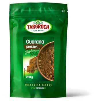 Targroch GUARANA порошок мелений 250g-su енергія натуральний кофеїн енергія