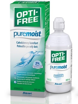 OPTI-FREE PUREMOIST 300ML ЖИДКОСТЬ ДЛЯ КОНТАКТНЫХ ЛИНЗ + КОНТЕЙНЕРЫ БЕСПЛАТНО