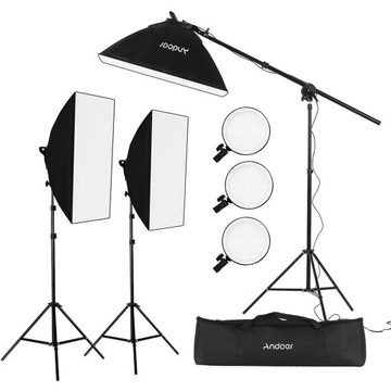 Andoer Studio Photography Softbox LED Light Kit