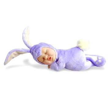 Энн Геддес спящий малыш фиолетовый кролик кукла Baby Bunny сирень