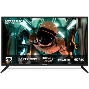 Світлодіодний телевізор United 50du58 50 дюймів 4K UHD DVB-T2 HEVC HDR чорний