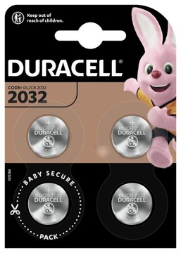 Мини Duracell 3V CR2032 литиевая батарея DL2032 4шт