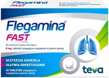 Флегамін fast полегшує відхаркування 20 таблеток