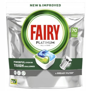 FAIRY PLATINUM ALL IN ONE 70 ШТ. КАПСУЛИ ДЛЯ ПОСУДОМИЙНОЇ МАШИНИ ТАБЛЕТКИ