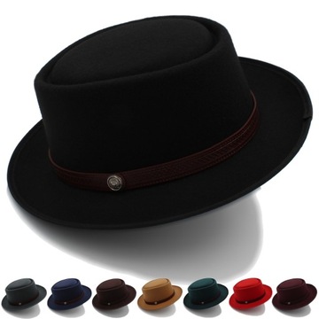 Темно-синий стиль 8 цветов унисекс свинина пирог шляпа