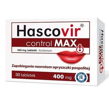 Hascovir control Max, 400 мг, таблетки, 30 шт.