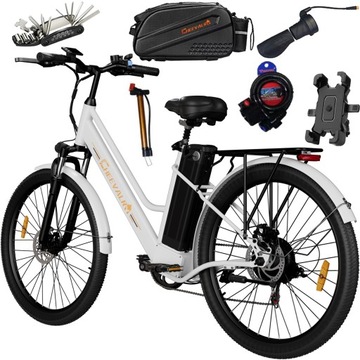 Электрический велосипед 120 км 20ah 26" Cheevalry C26 PRO городской E-bike + сумка