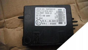 YARIS 2 II 06- IMMO MODUŁ TRANSPONDER 89780-0D011