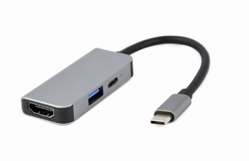 Gembird концентратор USB-C PD HDMI USB 3.1