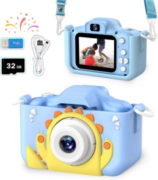 Детская цифровая камера видеокамера 40MPX + карта 32GB
