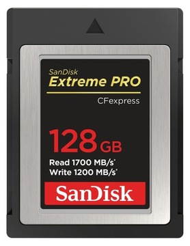 SanDisk CFexpress Extreme Pro TypeB 128GB 1700MB