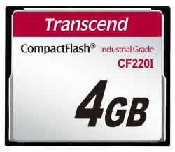 TRANSCEND CompactFlash Card CF180I, 4GB, SLC mode WD-15, Wide Temp.