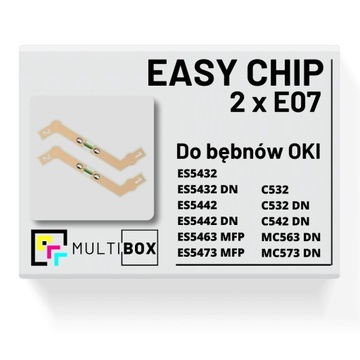 Multibox 2 x EASY CHIP E07 помилка барабана OKI MC563
