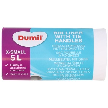 Мешки для мусора Dumil белые 30x5 л