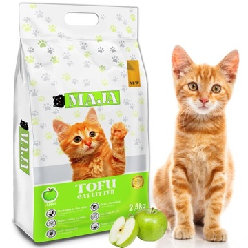 Котячий послід Tofu May PREMIUM 2,5 кг ароматний органічний натуральний