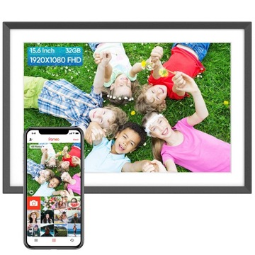 Оригінальна Цифрова фоторамка ARZOPA 15,6 " WiFi, сенсорна, FRAMEO. 32