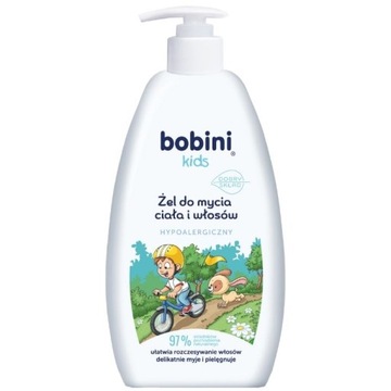 Bobini Kids гель для мытья тела и волос 500 мл