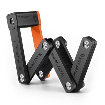 WEST BIKING Compact Folding Bike Lock Anti-Theft