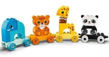 LEGO DUPLO 10955 поезд с животными слон тигр жираф Панда