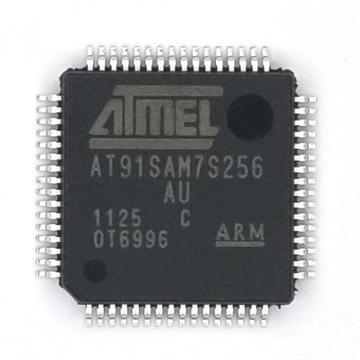 AT91SAM7S256AU-микроконтроллер 32bit, 256KB FLASH, 64KB RAM, 55MHZ LQFP-64