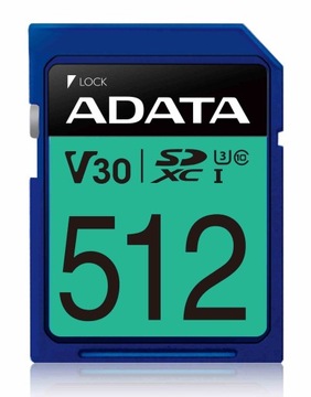 Пам'ять SDXC 512GB V30 / ASDX512GUI3V30S-R ADATA