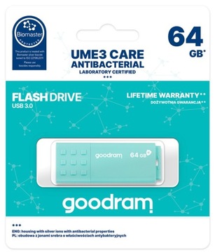 Флешка GOODRAM 64GB UME3 CARE USB 3.0