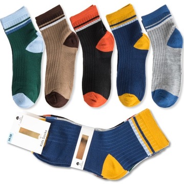 5X бавовняні шкарпетки для хлопчиків, кольорові шкарпетки, супер якість