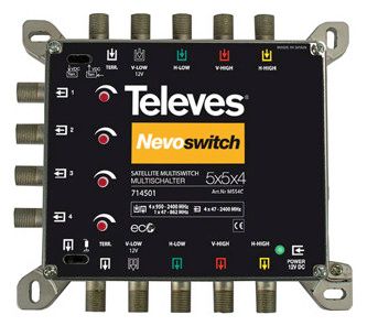 Televes MS54C 5in4 Cast multiswitch Nevo receive