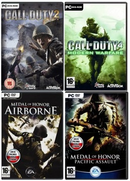 Call of Duty 2 / 4 + Medal of Honor Airborne / Pacific Assault PC