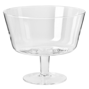 Вітрина салатниця на ніжці Avant-Garde Ткацький верстат 24 см скляна чаша
