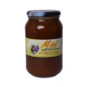 Мед гречневый 400 гр пасека из Подкарпатья свежая